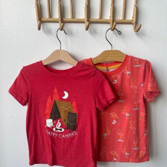2 Cat and Jack tees in EUC - Picture 1 of 6